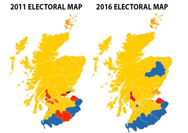 Electoral map of Scotland